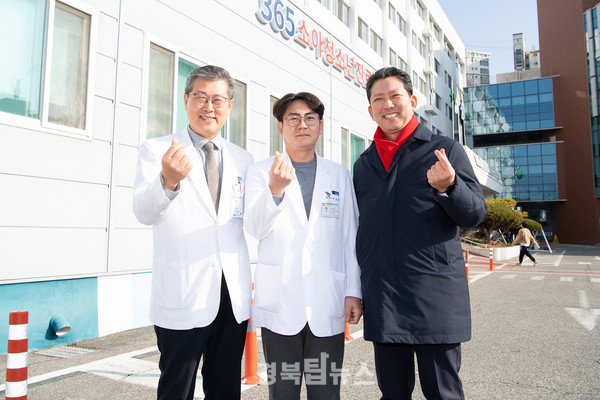 김장호 시장은 새해첫날 소아청소년 진료센터를 방문했다.